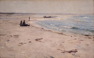 On the Beach at Sele by Hjalmer Eilif Emanuel Peterssen